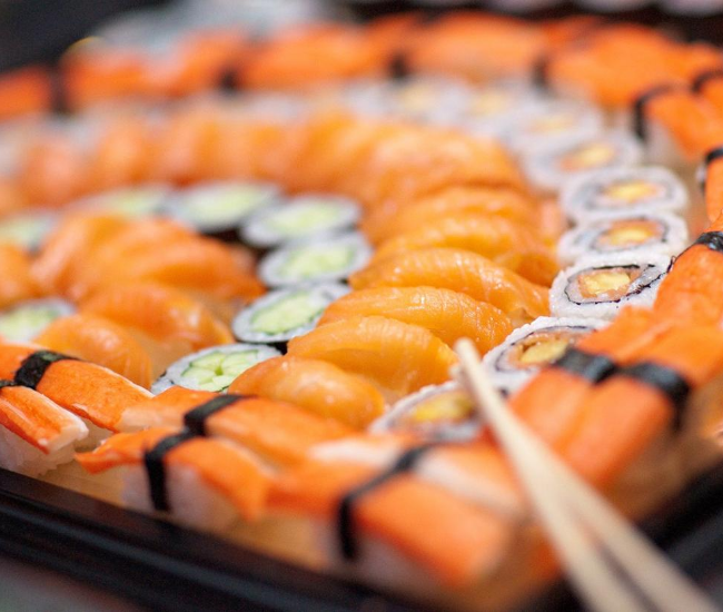 Salmon sushi