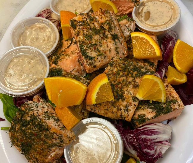 Salmon platter