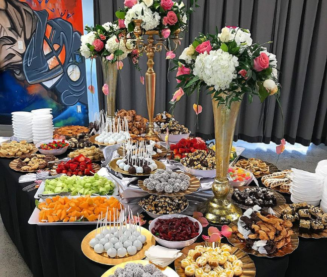 dessert table