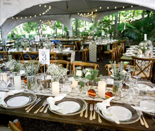 large wedding tent