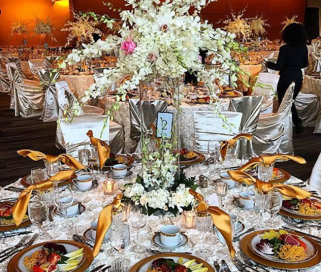 fancy wedding table